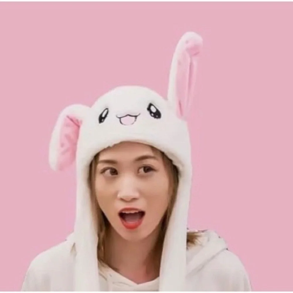 Bunny Hat with Movable Pop Up Ears Light Up